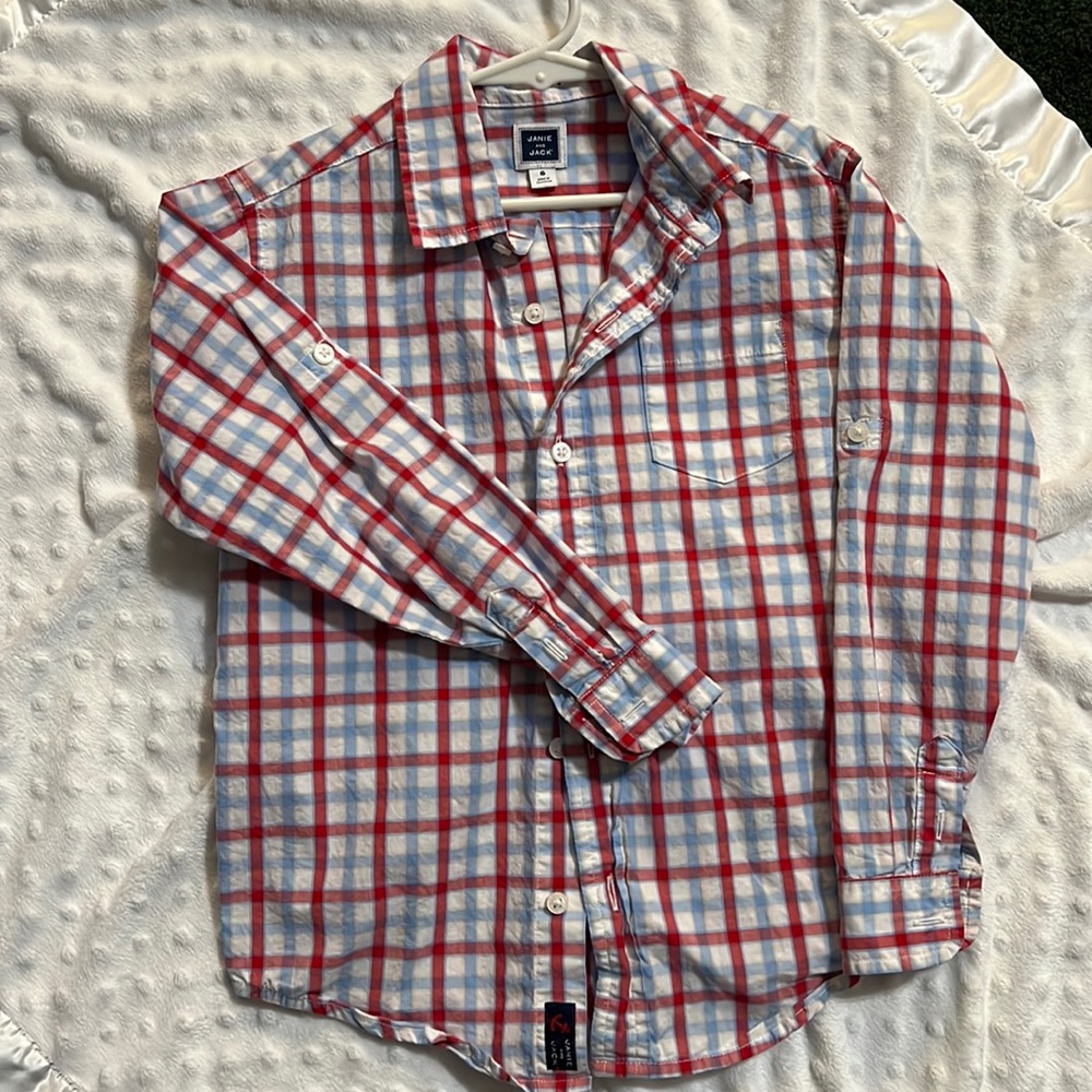 Janie and Jack Size 6 boys long sleeve shirt